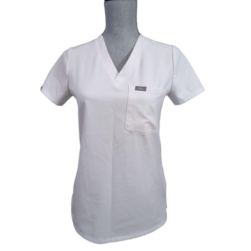 Figs White Catarina Top